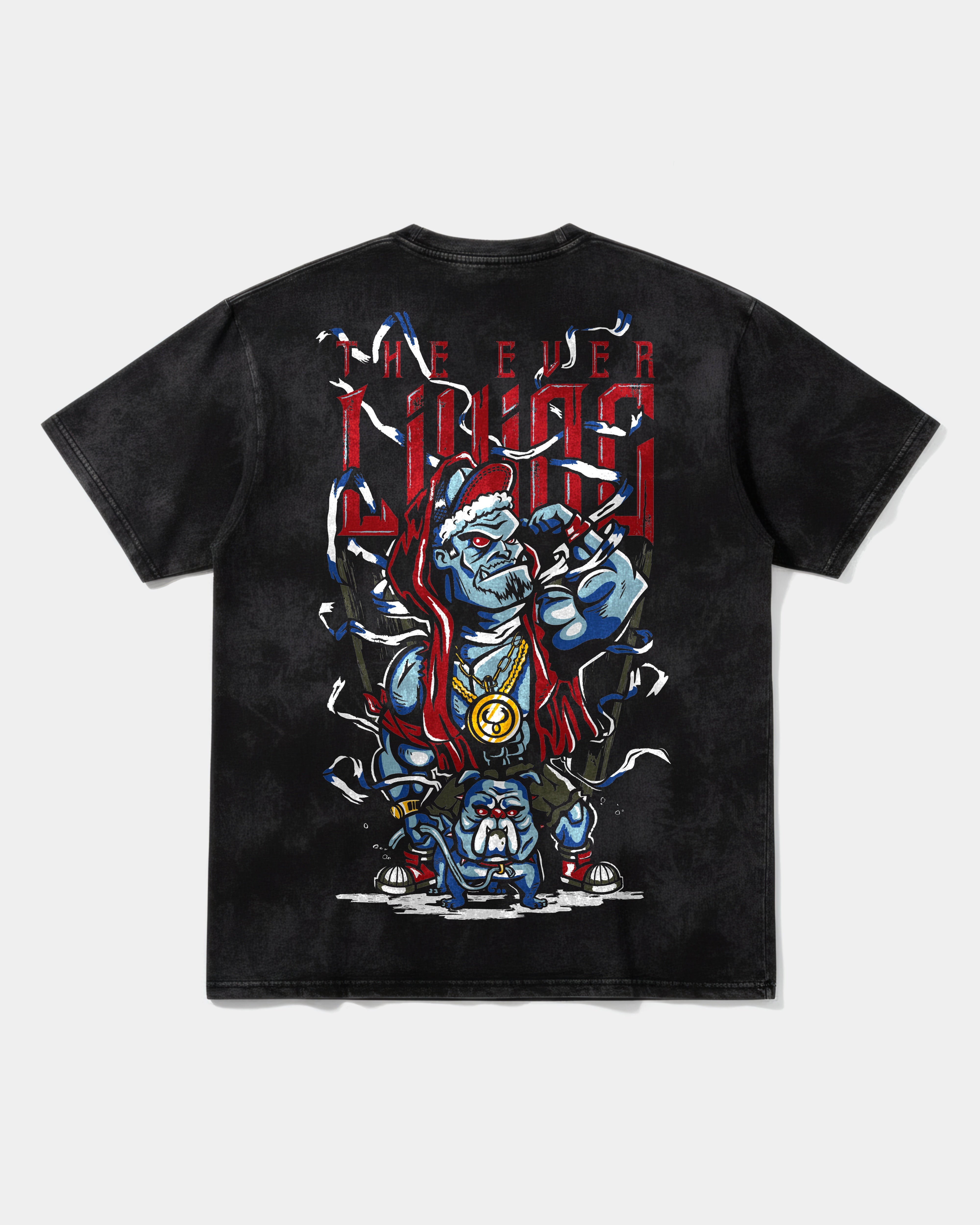 Camiseta Mummra Big Back Oversize Acid Negro
