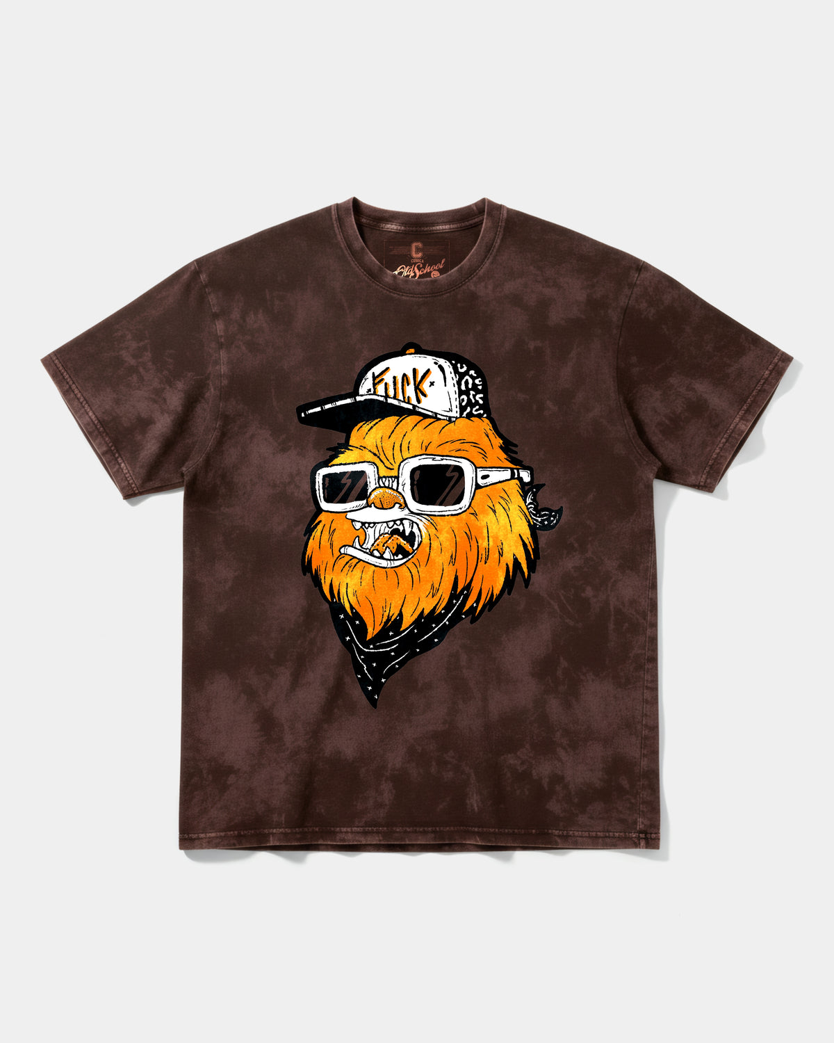 Chewie Hippie Big Front Oversize Acid T-Shirt