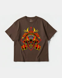 Camiseta Gorilla Samurai Big Front Oversize Basic Marron