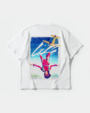 Camiseta Life Is Pleasant Big Back Oversize Basic Blanco
