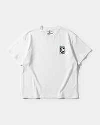Camiseta Green Kisses Pocket Front Oversize Basic Blanco