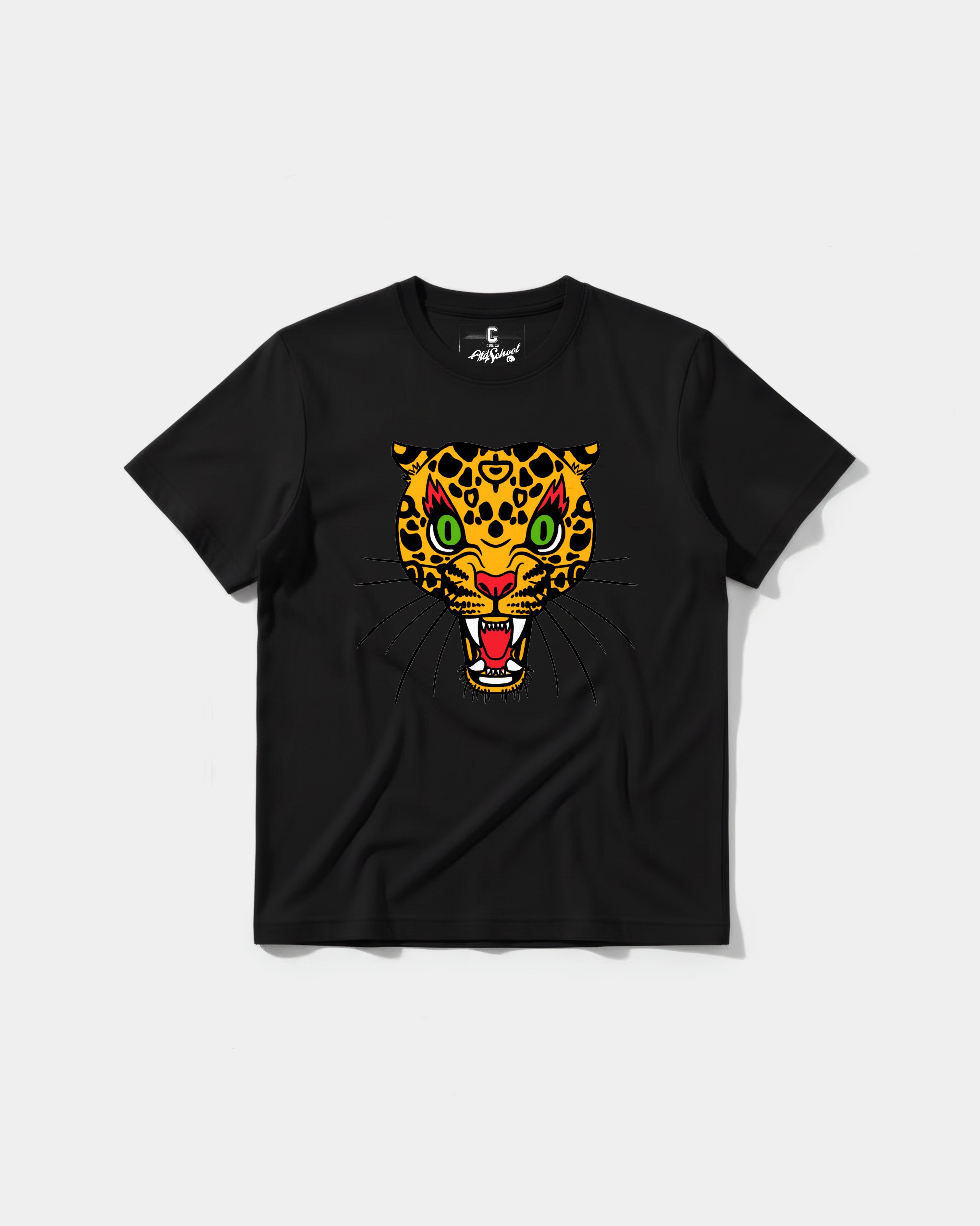 Camiseta Leopard Big Front Regular Basic