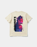 Camiseta Homies White Big Back Regular Basic Beige