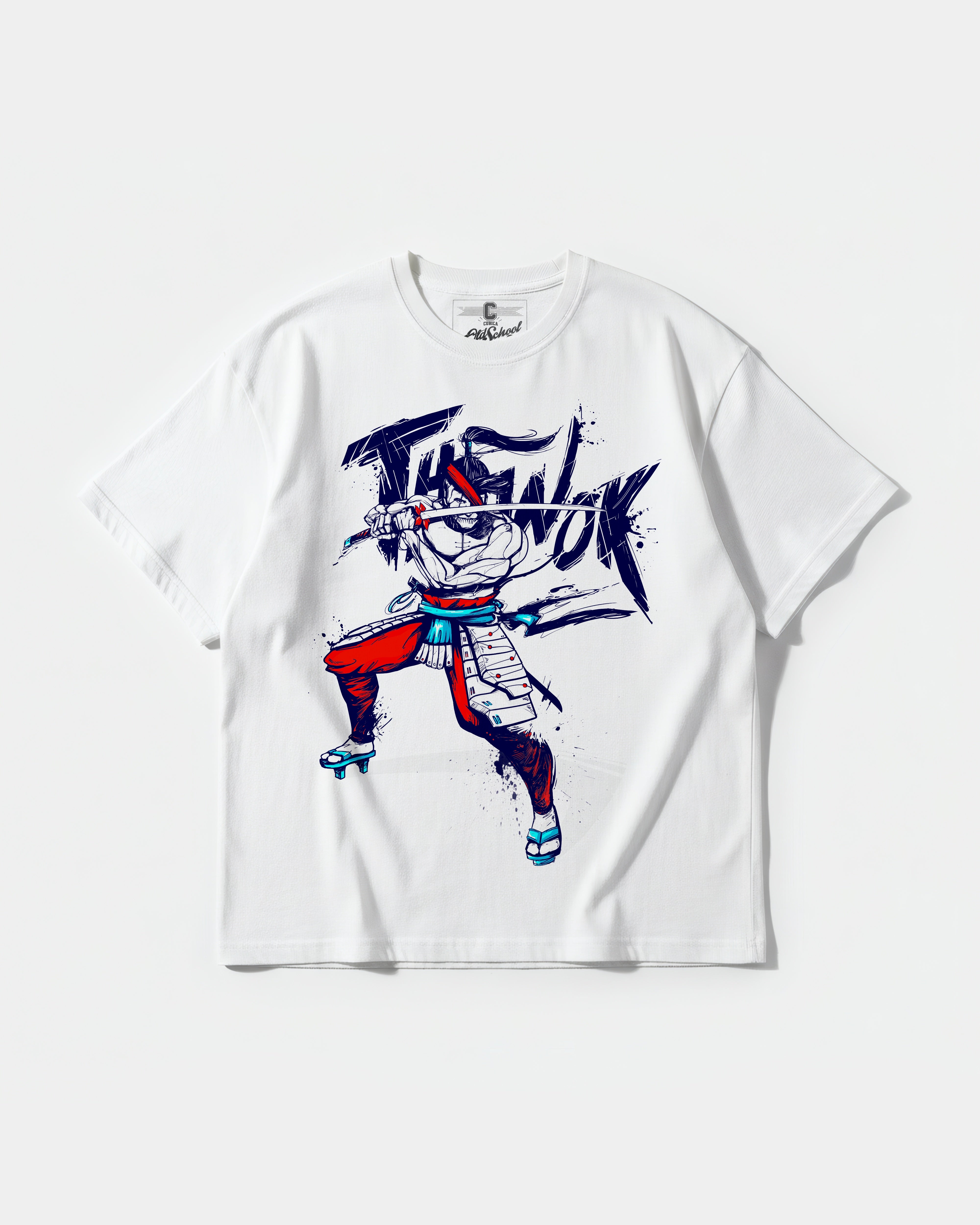 Samurai Big Front Oversize Basic T-shirt