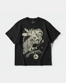 Camiseta Magic Owl Big Front Oversize Basic Negro