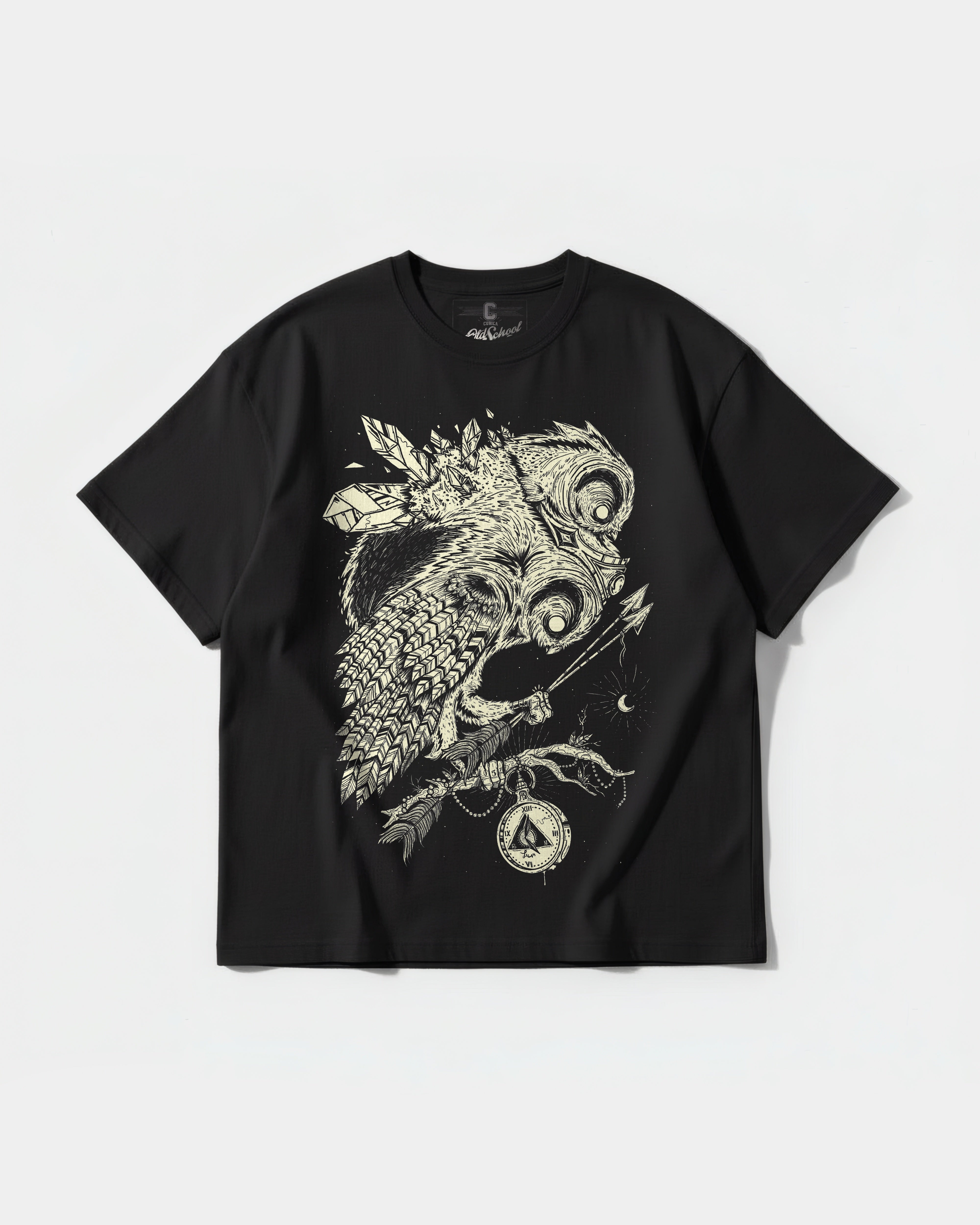 Camiseta Magic Owl Big Front Oversize Basic