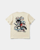 Camiseta Skater Cat Big Back Regular Basic Beige