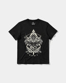 Camiseta Fire Wings Big Front Regular Basic Negro