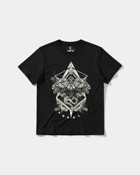 Camiseta Fire Wings Big Front Regular Basic Negro