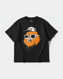 Camiseta Chewie Hippie Big Front Oversize Basic Negro