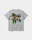 Camiseta Tiger Skull Big Back Regular Basic Gris