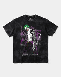 Camiseta Joker Yakuza White Big Front Oversize Acid Negro