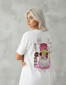 Modelo mide 1,64m y usa talla M