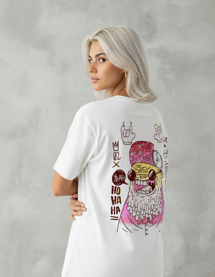 Modelo mide 1,64m y usa talla M