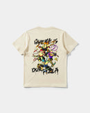Camiseta Where Our Pizza Big Back Regular Basic Beige