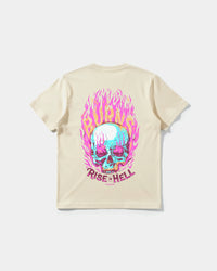 Camiseta Rise In Hell Pocket Front Regular Basic Beige