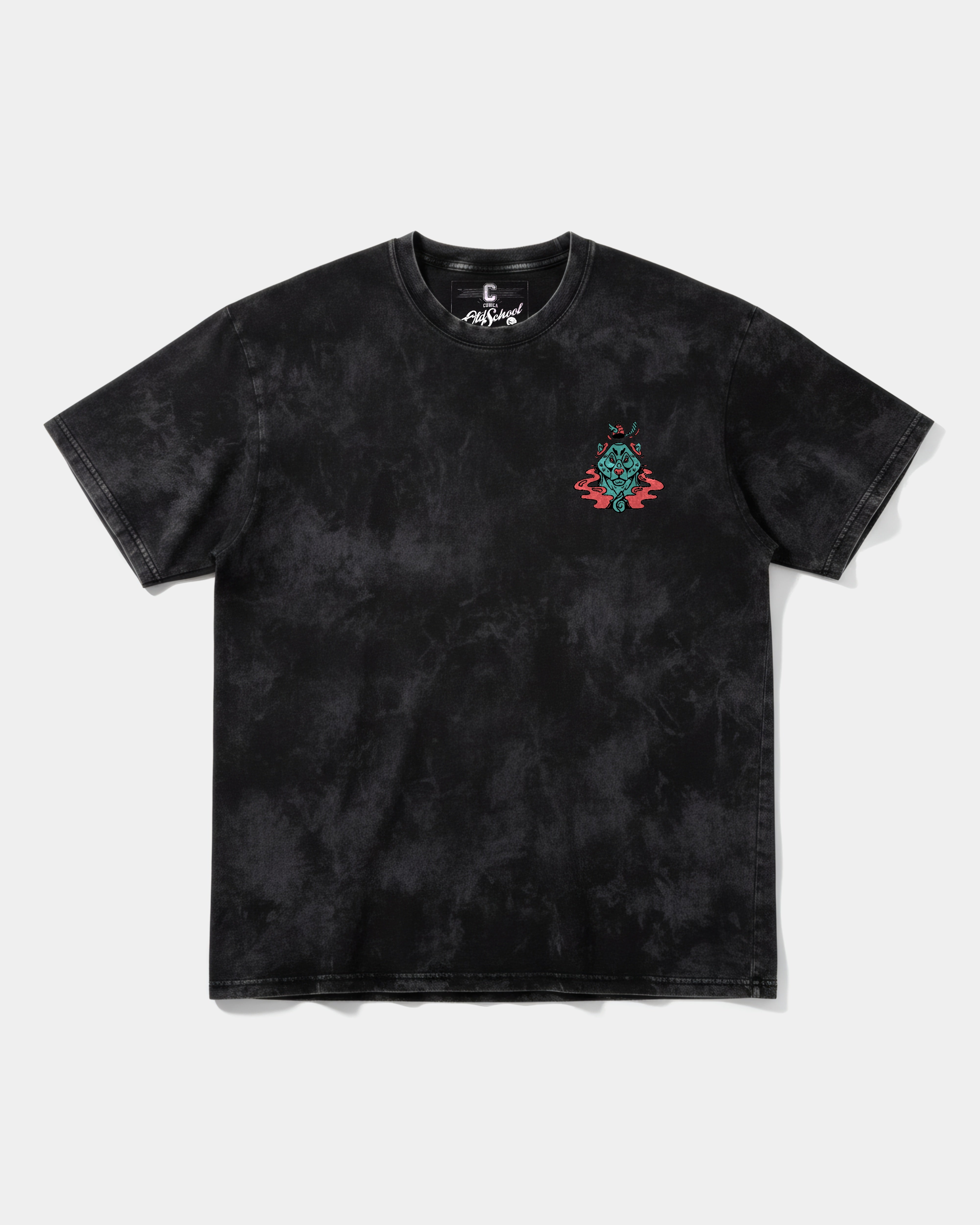 Camiseta Oso Con Gorra Pocket Front Oversize Acid