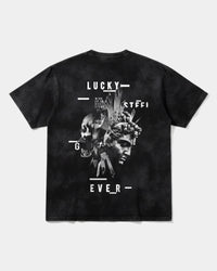 Camiseta Lucky Big Back Oversize Acid Negro
