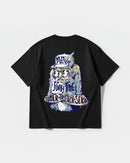 Camiseta Rock Da Body Pocket Front Oversize Basic Negro
