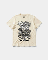 Camiseta Knockout Big Front Regular Basic Beige