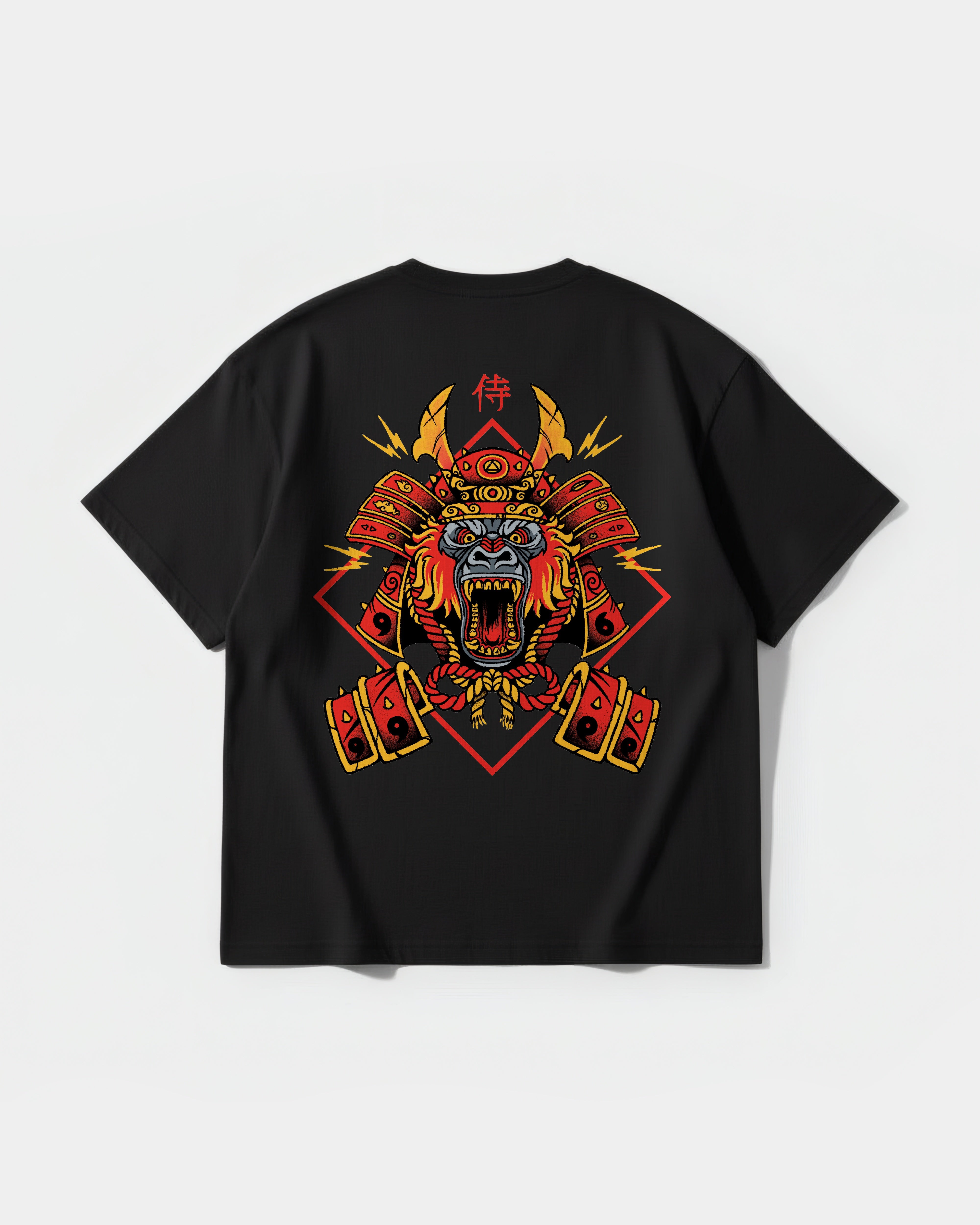 Camiseta Gorilla Samurai Pocket Espalda Oversize Basic
