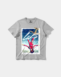 Camiseta Life Is Pleasant Big Front Regular Basic Gris
