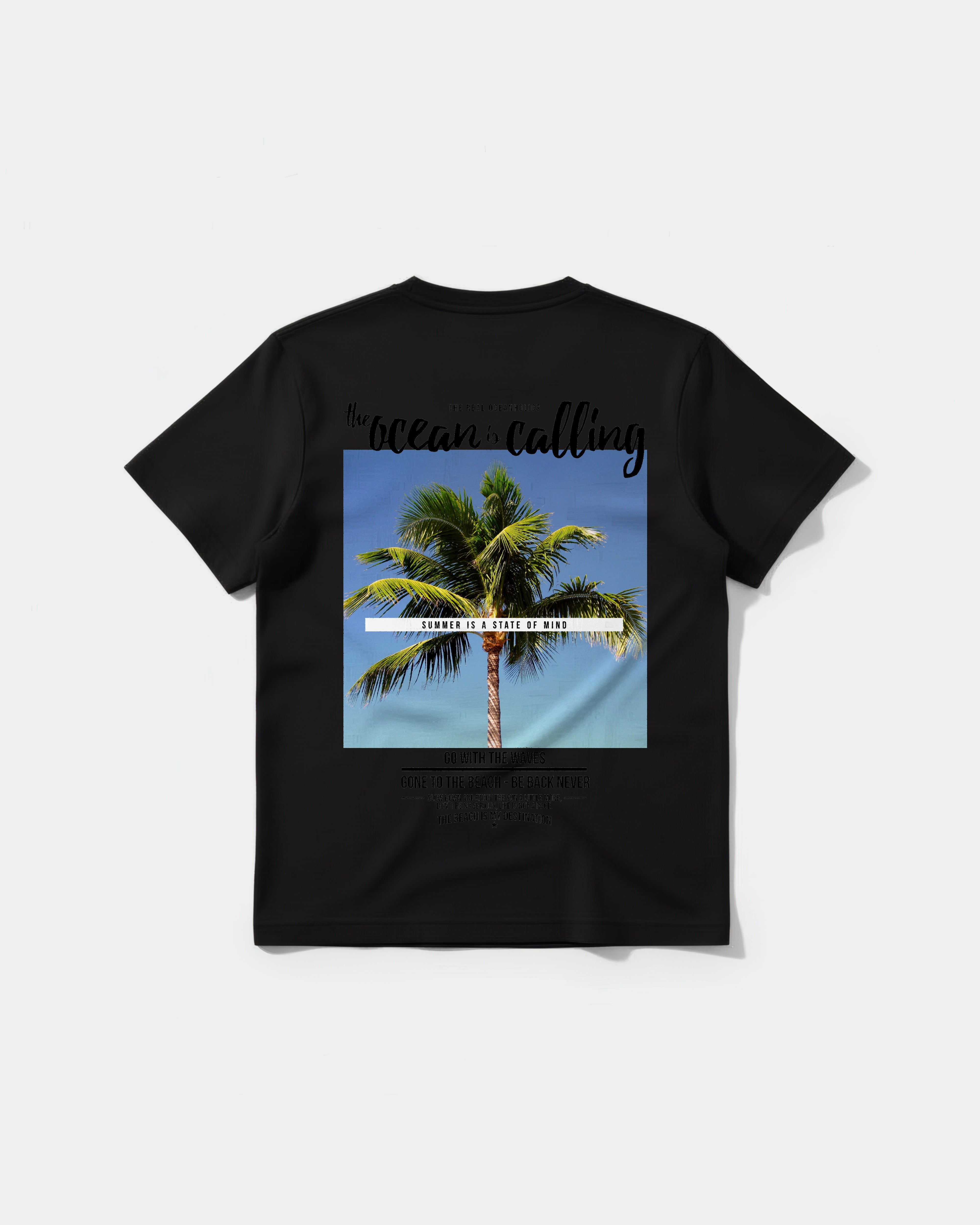 Camiseta Ocean Is Calling Big Back Regular Basic