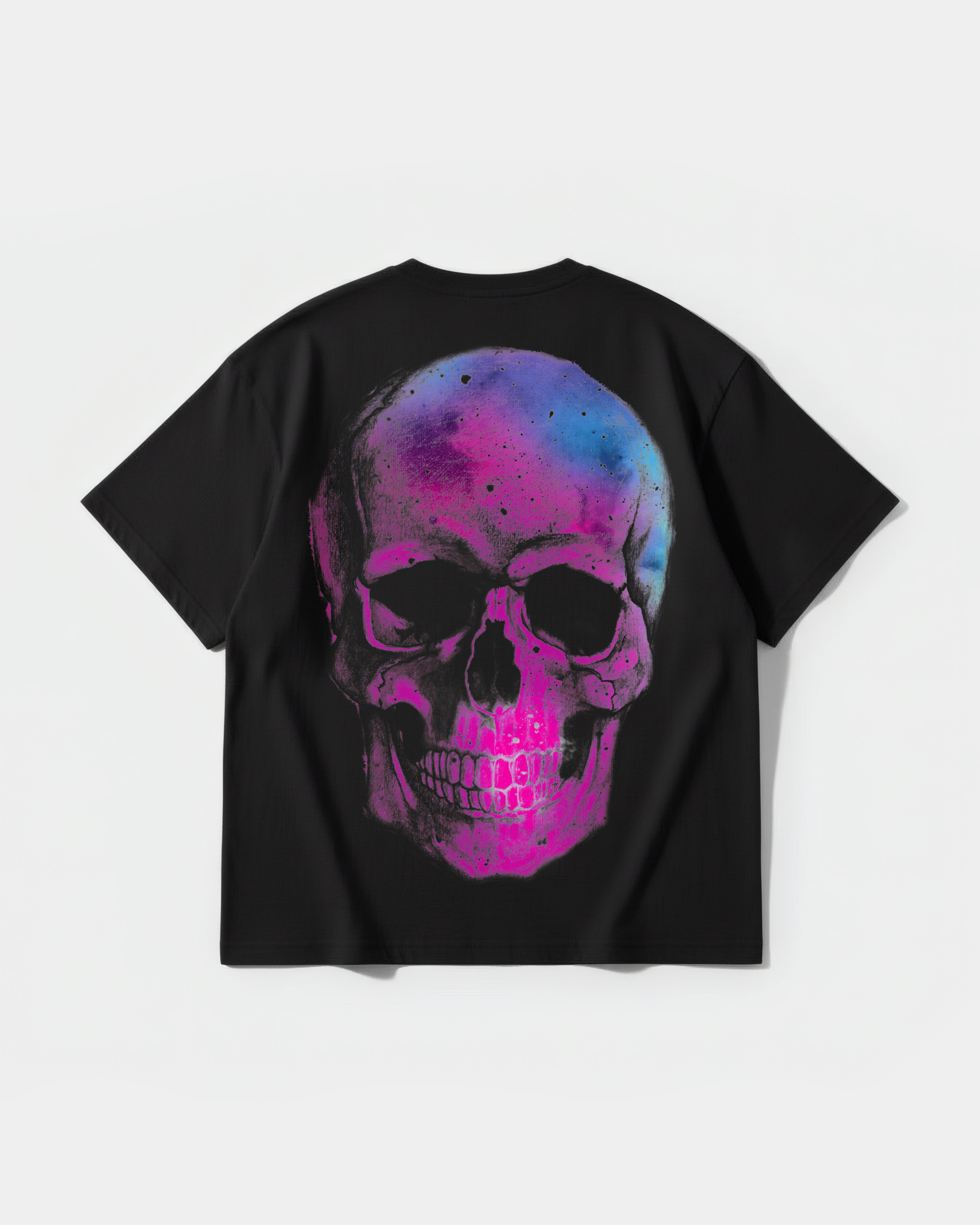 Space Skull Big Back Oversize Basic T-shirt