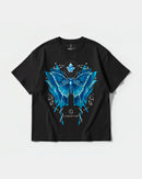 Camiseta Libertad White Big Front Oversize Basic Negro