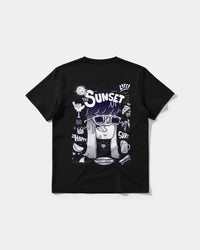 Camiseta Enjoy Sunset Big Back Regular Basic Negro