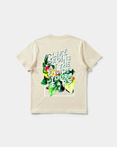 Camiseta Life Begins Big Back Regular Basic Beige