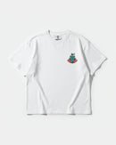 Camiseta Oso Con Gorra Pocket Front Oversize Basic Blanco