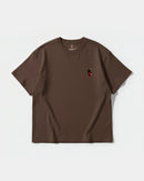 Camiseta Ungaunga Lengua Pocket Front Oversize Basic Marron