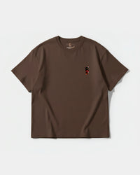 Camiseta Ungaunga Lengua Pocket Front Oversize Basic Marron