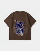 Camiseta Poseidon Big Back Oversize Basic Marron