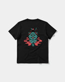 Camiseta Oso Con Gorro Big Back Regular Basic Negro