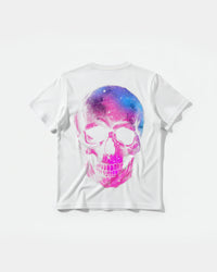 Camiseta Space Skull Big Back Regular Basic Blanco