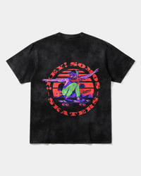 Camiseta Somos Skater Pocket Front Oversize Acid Negro