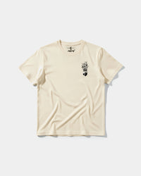 Camiseta Pina Calavera Pocket Front Regular Basic Beige
