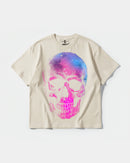 Camiseta Space Skull Big Front Oversize Basic Beige