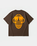 Camiseta Icono Africano Big Back Oversize Basic Marron