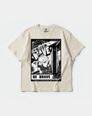 Camiseta Hero Of The Wave Big Front Oversize Basic Beige