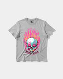 Camiseta Rise In Hell Big Front Regular Basic Gris