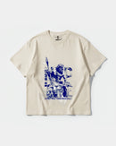 Camiseta Poseidon Big Front Oversize Basic Beige