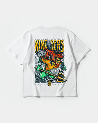 Camiseta King Of Seas Big Back Oversize Basic Blanco