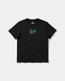 Camiseta Hipster Bear Pocket Front Regular Basic Negro