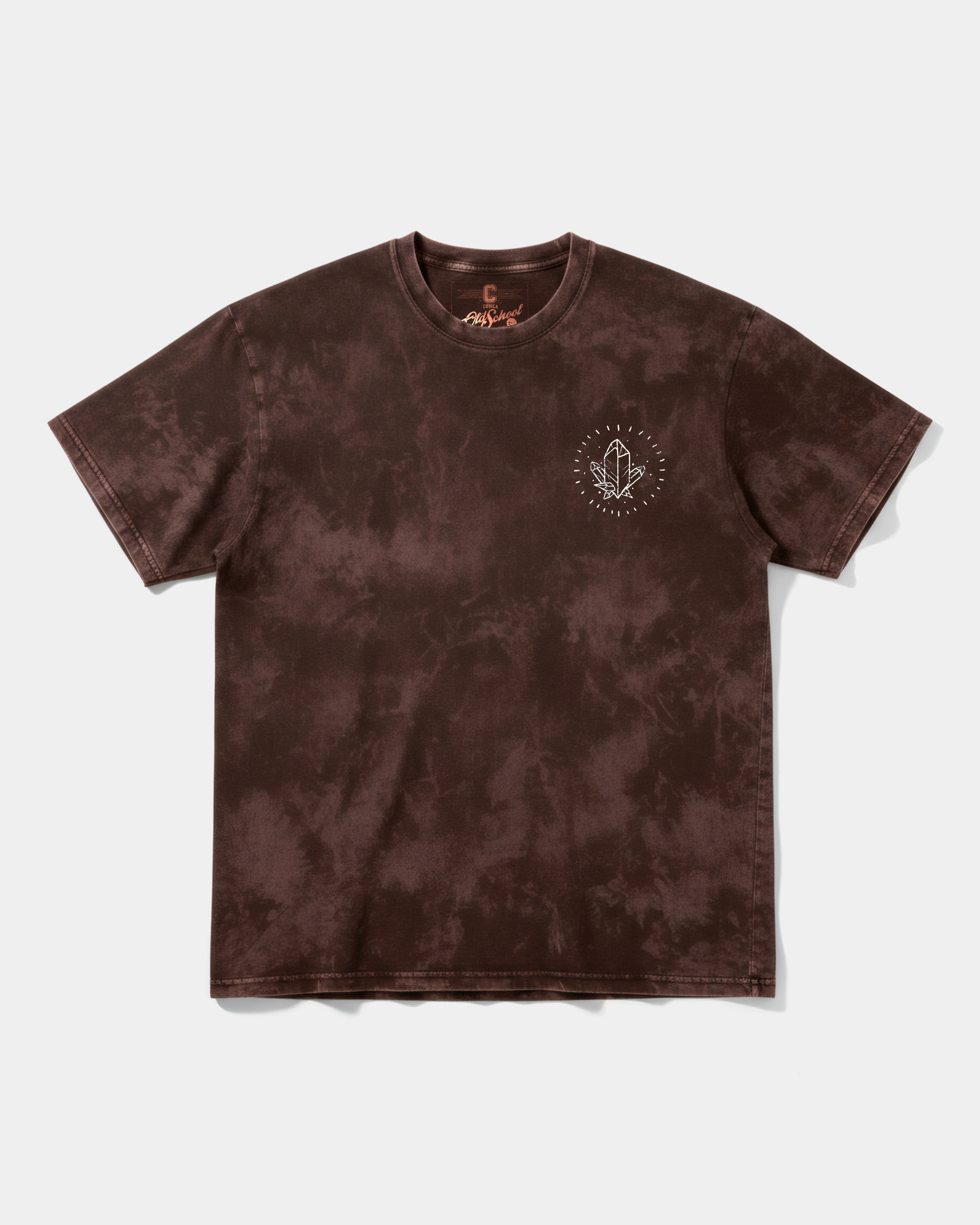 Camiseta Libertad White Pocket Front Oversize Acid Marron