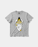 Camiseta Iluminati Hand Big Front Regular Basic Gris
