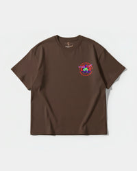 Camiseta Somos Skaters Big Front Oversize Basic Marron
