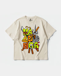 Camiseta Kawabonga Big Front Oversize Basic Beige